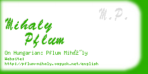 mihaly pflum business card